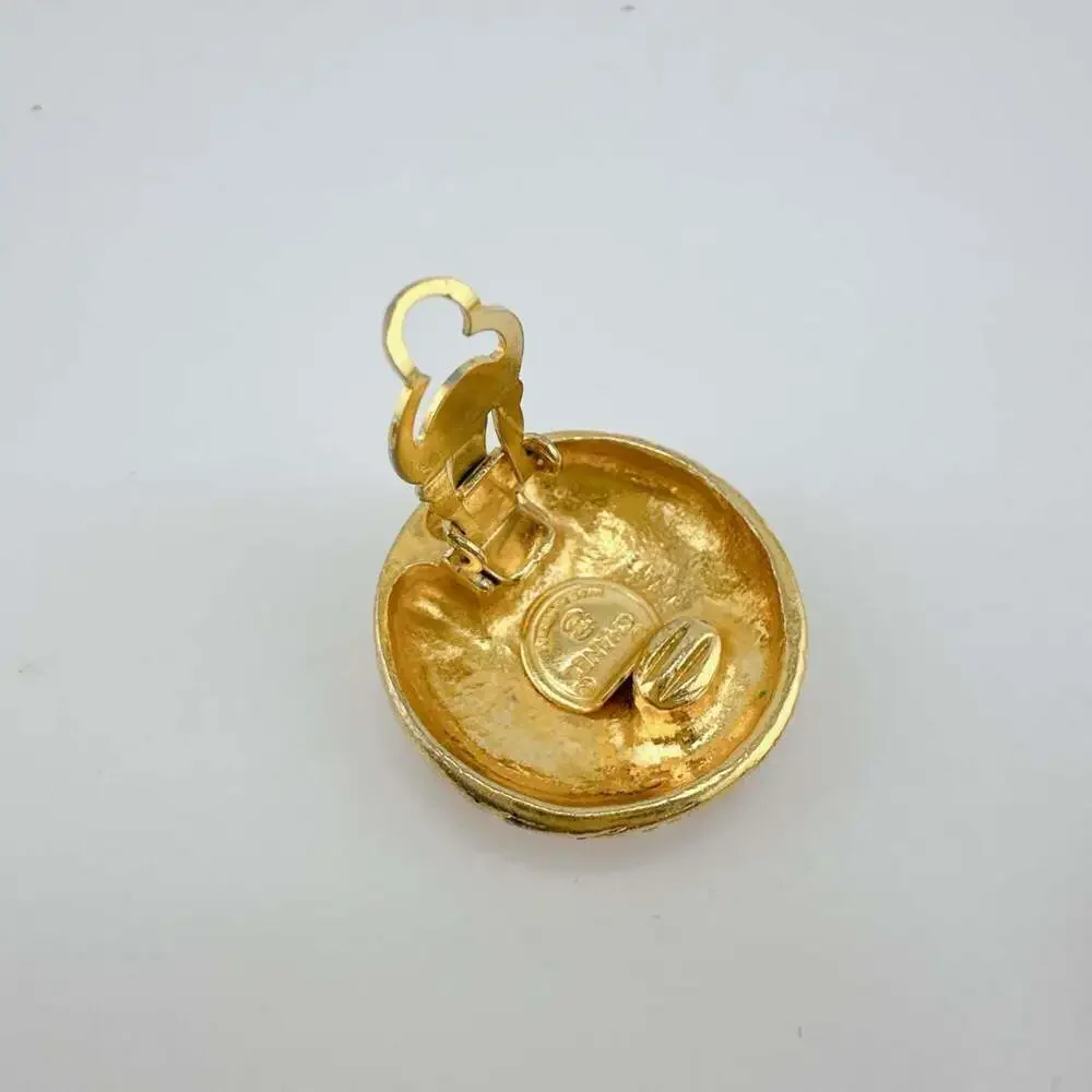 CHANEL Vintage Gold Earrings